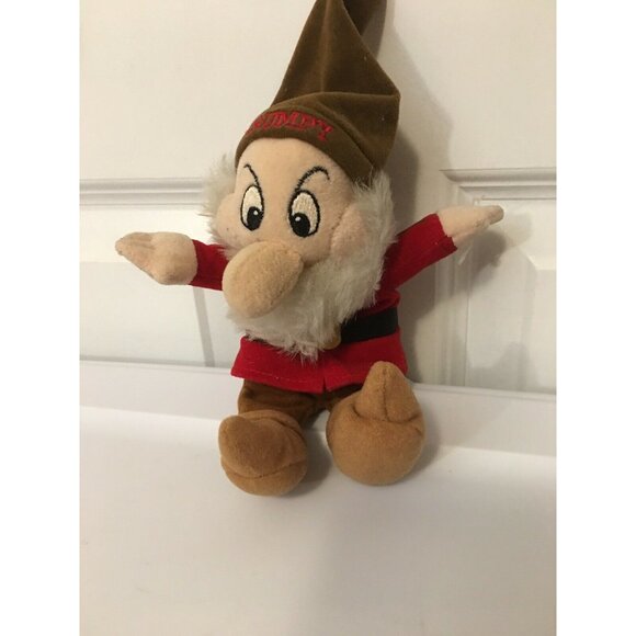 Vtg Disney World Snow White Dwarfs Mini Grumpy Plush Bean Bag Toy - Picture 2 of 6